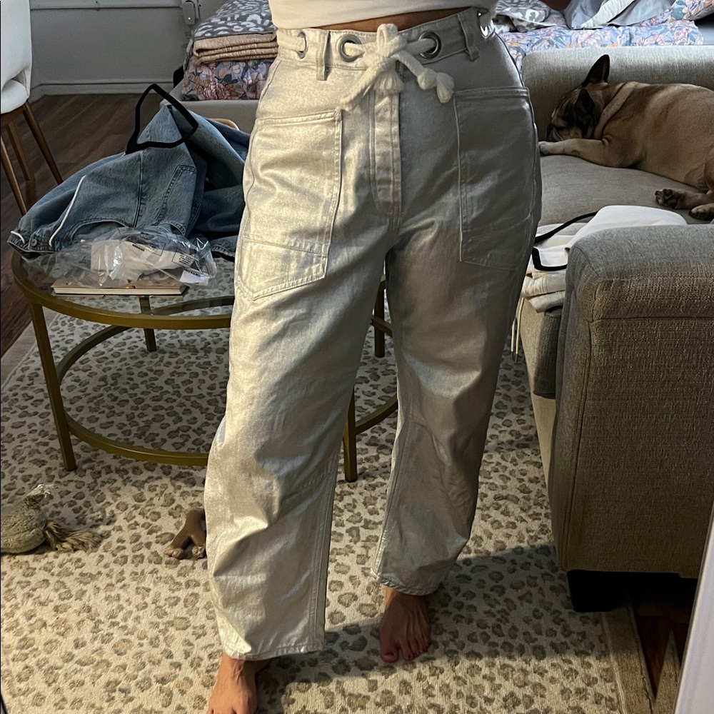 Free People Silver Women Jeans